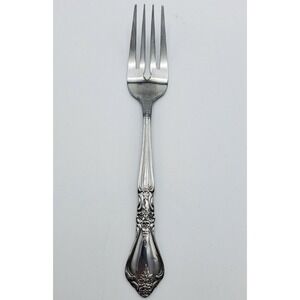 Rogers Co. Stanley Roberts Kings Berry Pattern Salad Fork Stainless Korea